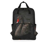 Montoj Sac à Dos d'école Motif Cygne Noir