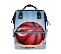 MONTOJ Sac à Dos en Toile de Basket-Ball Brillant