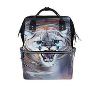 MONTOJ Sac à Dos en Toile Motif Animal Cougar
