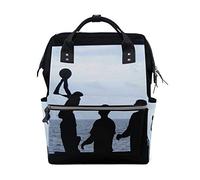 MONTOJ Sac à Dos en Toile Motif Ballon de Basketball