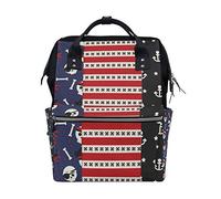 MontoJ Sac à Dos en Toile Motif crânes de Pirates