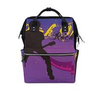 MONTOJ Sac à Dos en Toile Motif Guitariste Rock