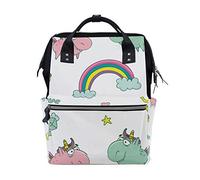 Montoj Sac à Dos en Toile Motif Licornes