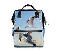 MontoJ Sac à dos en toile Motif mouettes volantes