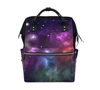Montoj Sac à Dos en Toile Motif Univers Galaxie Ciel