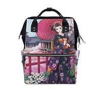 MONTOJ Sac à Dos en Toile pour Fille Japonaise
