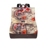MONTOJ Sac à Dos Koi Pebbles Flower Day