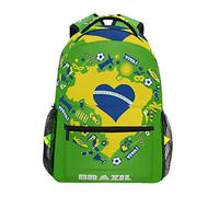 MONTOJ Sac à Dos Motif Carte du Brésil et éléments