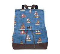 MONTOJ Sac à Dos Phare Bateau et Octopus on The Sea Day