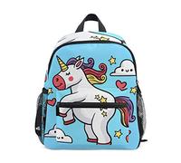 MONTOJ Sac à livres licorne Blanc