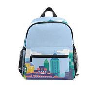 MONTOJ Sac de voyage avec dessin animé de la ville Sac de voyage