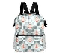 MONTOJ Sac de Voyage en Cuir avec Motif Ancre et Ligne de dépôt de Photos Campus