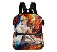 MONTOJ Sac de Voyage en Cuir avec Peinture colorée pour Danseuse de Ballet