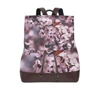 MONTOJ Sac de voyage en cuir Sakura Oriental Cherry rose Sac à dos Campus