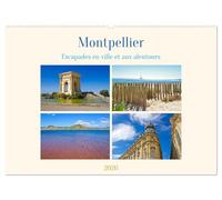 Montpellier - Escapades en ville et aux alentours (Calendrier mural 2026 DIN A2 vertical), CALVENDO calendrier mensuel: Découvrez Montpellier et sa ... envoûtant de soleil, de culture et de nature