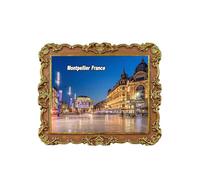 Montpellier France Aimant de réfrigérateur 3D Souvenir de voyage Décoration de réfrigérateur Autocollant magnétique Craft Collection