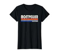 Montpellier Occitanie Style Rétro Années 70 80 T-Shirt Graphique avec Valeur