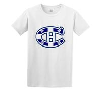MontrÃ&Copy;Al Canadiens with Flag Art T-Shirt White Mens Tee Unisex Shirt 3XL