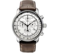 Zeppelin Montre chronographe 7680-1 Cadran argenté – Édition 100 ans