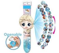 Montre 3D Projection numérique Delicate Frozen Elsa Princesse cadeaux de Noël pour enfants jouets G