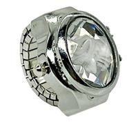 Montre à Anneau avec Coque en Pierre précieuse pour Lire l'heure