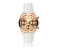 Montre Ã bracelet croco Marc Lauder Valencia Blanc 38 mm