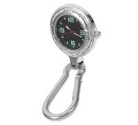Montre à Crochet Noire Légère en Alliage, Précision Quartz pour Homme | Verre Enduit, Usage Chantier et Paquet à Main, Multifonction Compacte, Style Décontracté
