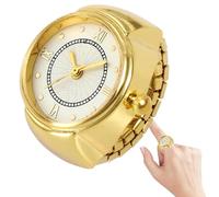 Montre à doigt créative - Mini montre ronde, accessoire de mode au design unique, bijou déclaration avec style élégant, construction durable, ornement tendance pour fête, rendez-vous et vacances