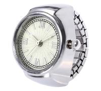 Montre à doigt - Horloge à anneau portable créative Mini montre accessoire de mode élégant bijou unique cadeau pour femme homme fête rendez-vous rendez-vous décontracté léger élégant compact tendance