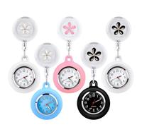 Montre à Gousset D'infirmière, 5 Pièces Montre Infirmière, Montre D'infirmière, Montres D’Infirmière avec Aiguilles Lumineuses, Montre à Gousset avec Clip, Montre Infirmière de Poche Broche