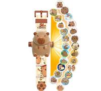 Montre À Projection Capybara - ABS 25cm | Jouet Montre Animale Numérique À Projection | Bracelet De Montrre Ludique en Dessin Animé pour 3+ avec Affichage Lumineux, pour Port Quotidien, Appren