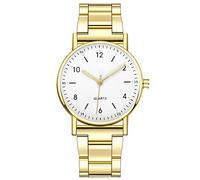 Montre à quartz à cadran haut de gamme Lumineuse en acier inoxydable pour femme Montre de loisirs Montre pour femme Presse en verre, E, taille unique