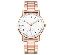 Montre à quartz à cadran haut de gamme Lumineuse en acier inoxydable pour femme Montre de loisirs Montre pour femme Presse en verre, C, taille unique