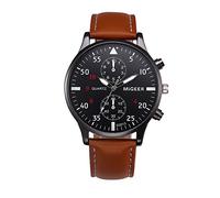Montre à quartz analogique en cuir et alliage Agents of Shield, marron, taille unique