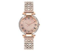 Montre à quartz analogique en métal pour femme - Montre bracelet pour femme - Montre décontractée à deux tons, Gd2., taille unique