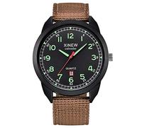 Montre à quartz analogique en nylon pour homme avec date et aiguille des secondes pour infirmières, b, One Size