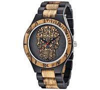 Montre à quartz analogique légère faite à la main en bois pour homme, Q1085, Mouvement à quartz