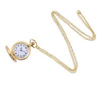 Montre à quartz analogique petit creux numérique de poche personnalité rétro à quartz pour homme, doré, One Size