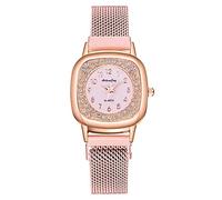 Montre à quartz analogique pour femme - Montre numérique - Style décontracté, rose, One Size