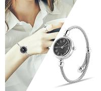 Montre à Quartz Analogique pour Femmes, avec Boîtier et Bracelet en Alliage, Chiffres Arabes Romains, pour étudiantes et Filles