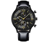 Montre à quartz analogique pour homme avec boîtier en acier inoxydable, H, One Size
