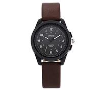 Montre à quartz analogique pour homme avec bracelet en cuir et boîtier en alliage - Cadran numérique - Montre élégante pour homme d'affaires - Montre de marque pour femme, CO., taille unique