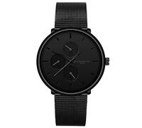 Montre à quartz analogique simple en maille inoxydable pour homme, a, taille unique