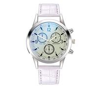 Montre à quartz avec cadran en acier inoxydable pour homme - Montre analogique avec alarme, F, taille unique