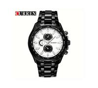 Montre à quartz CURREN, montre de sport analogique, Juoda Balta