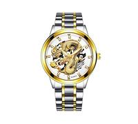 Montre à quartz en acier inoxydable pour homme, H, taille unique