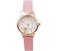 Montre à quartz Enfant avec Mignon Chat - Or&Rose Rose