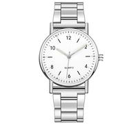 Montre à quartz haut de gamme pour femme avec cadran en acier inoxydable - Montre de loisir lumineuse pour femme - Approuvée par les chemins, a, taille unique