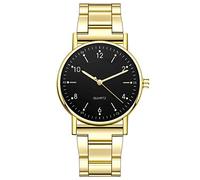 Montre à quartz haut de gamme pour femme avec cadran en acier inoxydable - Montre de loisir lumineuse pour femme - Approuvée par les chemins, D, taille unique