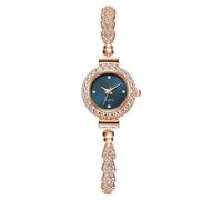 Montre à Quartz pour Femmes, Montre à Strass, Petit Cadran, Bracelet, Accessoires réglables, Quartz Femme (A, One Size)